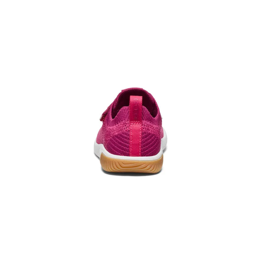 Keen Little Kids' KNX Knit Double Strap  |  Beaujolais/Raspberry