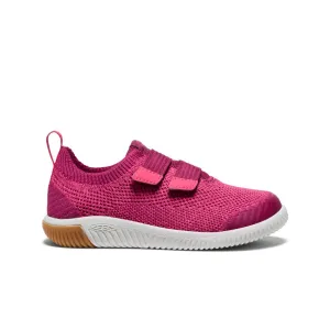 Keen Little Kids' KNX Knit Double Strap  |  Beaujolais/Raspberry
