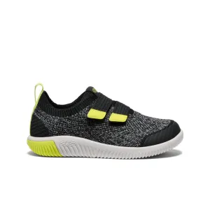 Keen Little Kids' KNX Knit Double Strap  |  Black/Evening Primrose