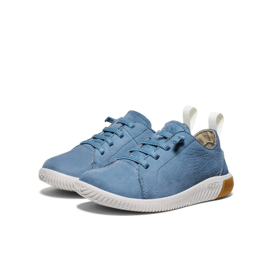 Keen Little Kids' KNX Leather Sneaker  |  Coronet Blue/Vapor