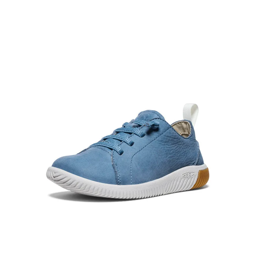 Keen Little Kids' KNX Leather Sneaker  |  Coronet Blue/Vapor