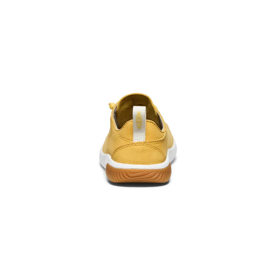 Keen Little Kids' KNX Leather Sneaker  |  Daffodil/Star White