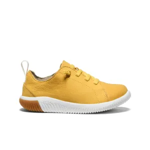 Keen Little Kids' KNX Leather Sneaker  |  Daffodil/Star White