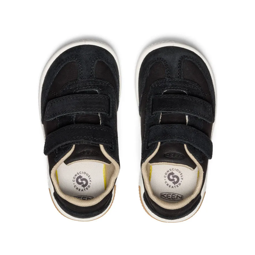 Keen Little Kids' KNX T-Toe Sneaker  |  Black/Star White