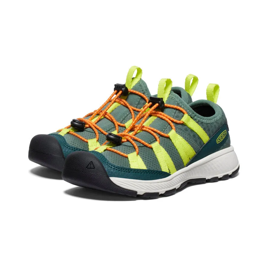 Keen Little Kids' Motozoa Sneaker  |  Sea Moss/Scarlet Ibis