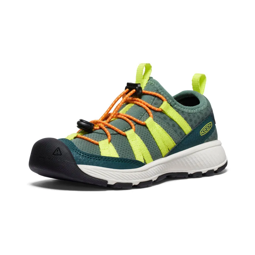 Keen Little Kids' Motozoa Sneaker  |  Sea Moss/Scarlet Ibis