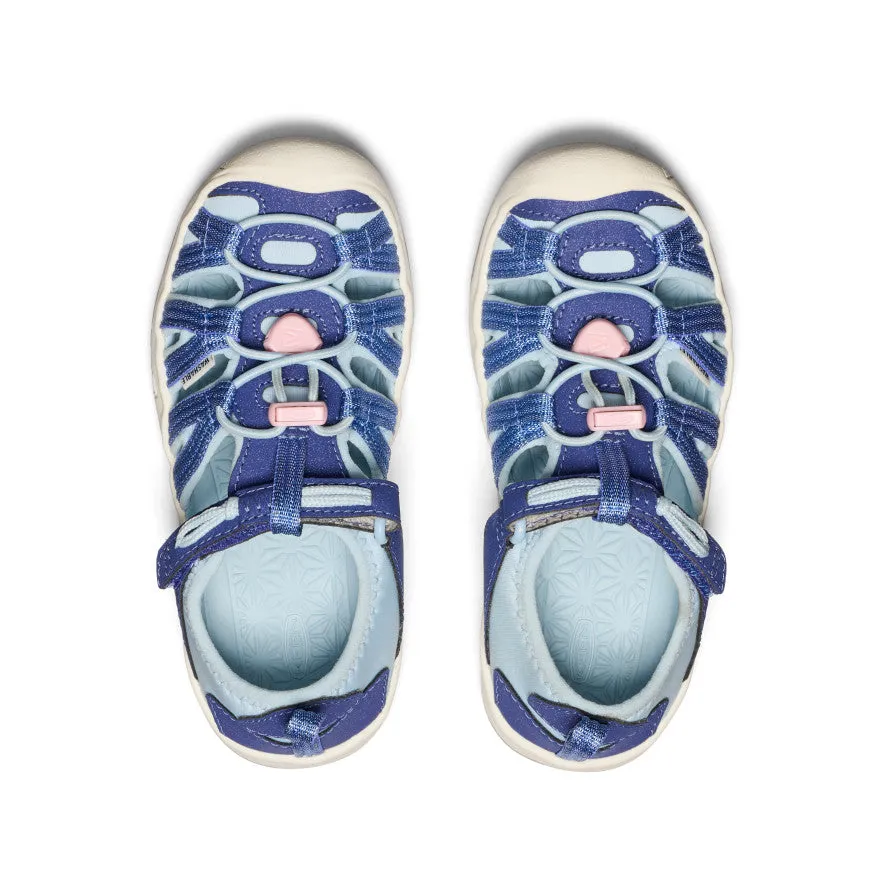 Keen Little Kids' Moxie Sandal  |  Skipper Blue/Giggle Pink
