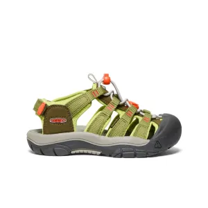 Keen Little Kids' Newport Boundless Sandal  |  Dark Olive/Scarlet Ibis