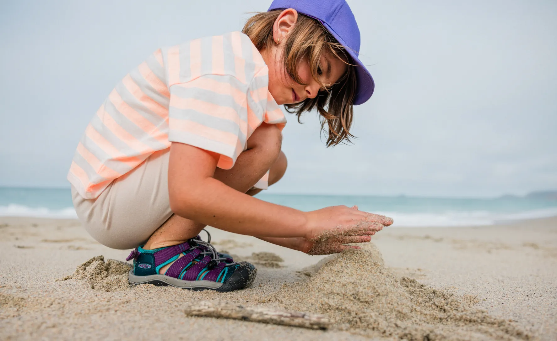 Keen Little Kids' Newport Boundless Sandal  |  Naval Academy/Evening Primrose