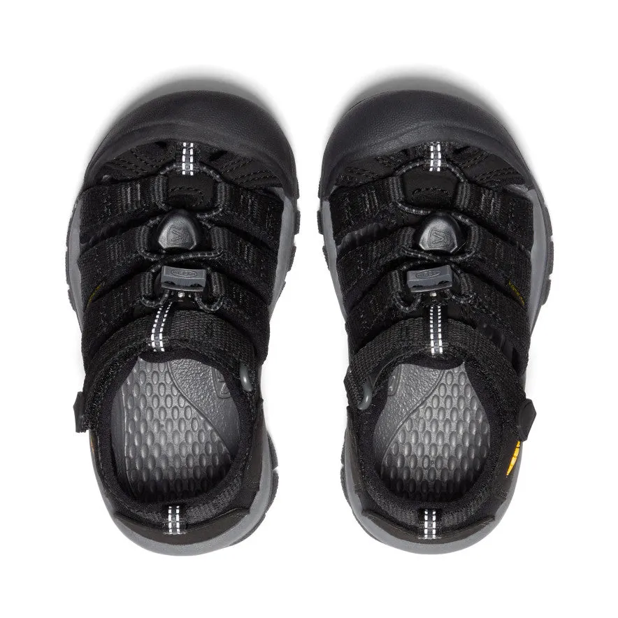 Keen Little Kids' Newport H2  |  Black/Keen Yellow