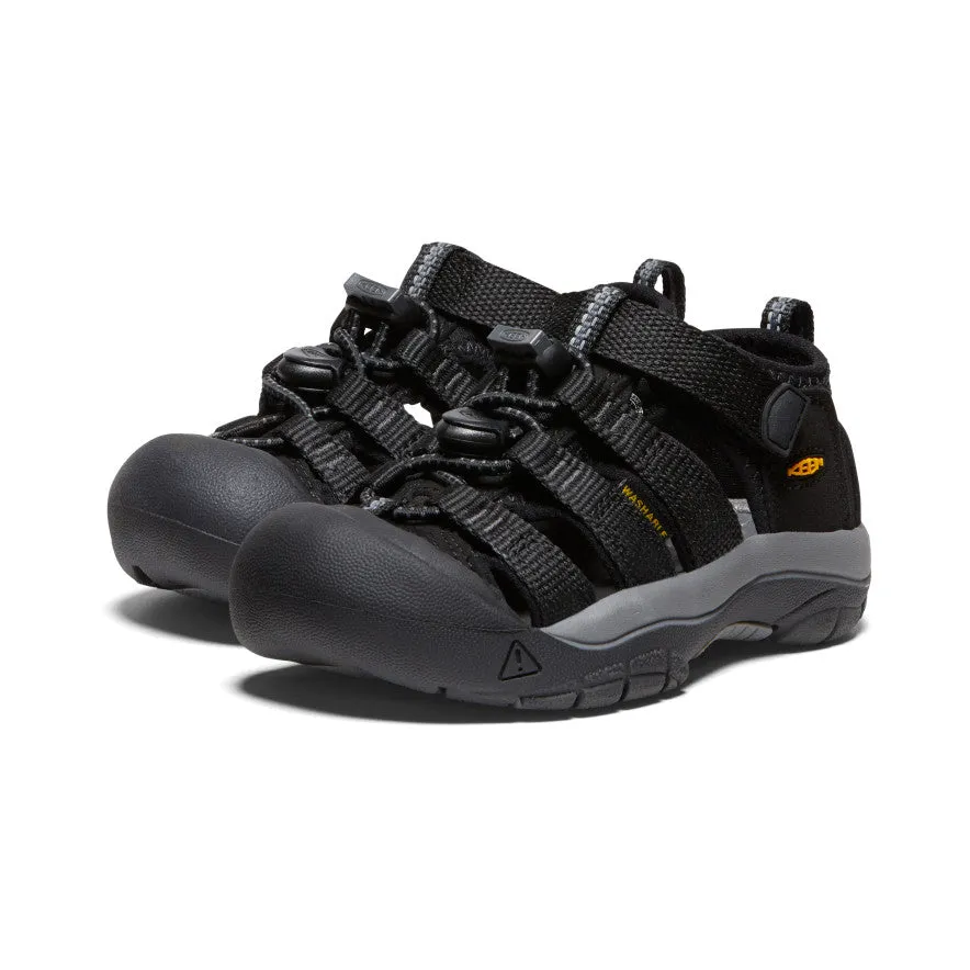Keen Little Kids' Newport H2  |  Black/Keen Yellow