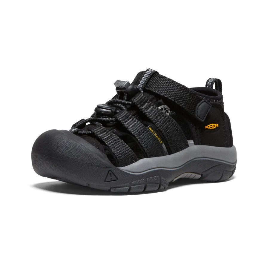 Keen Little Kids' Newport H2  |  Black/Keen Yellow