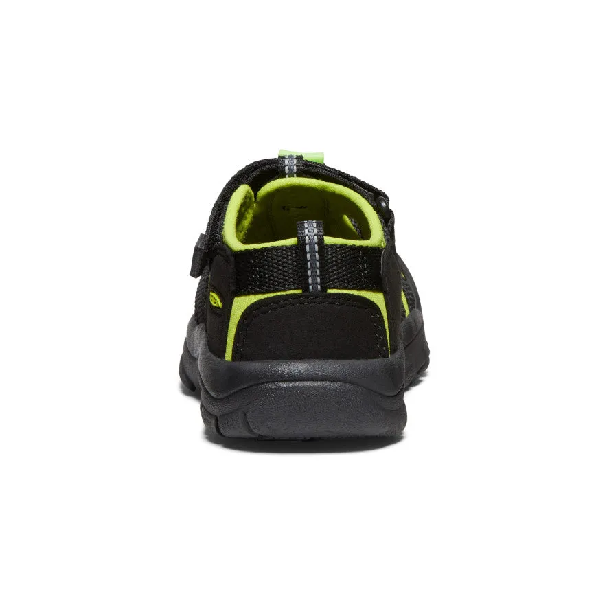 Keen Little Kids' Newport H2  |  Black/Lime Green