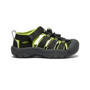 Keen Little Kids' Newport H2  |  Black/Lime Green