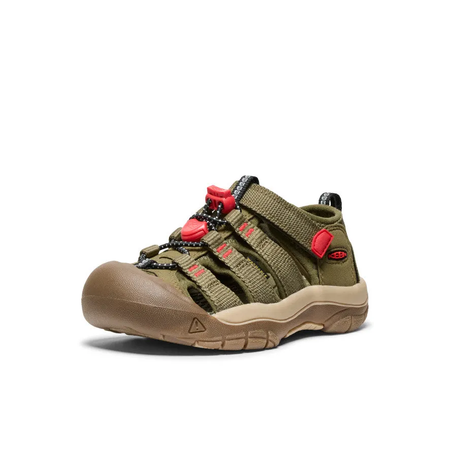 Keen Little Kids' Newport H2  |  Martini Olive/Aura Orange