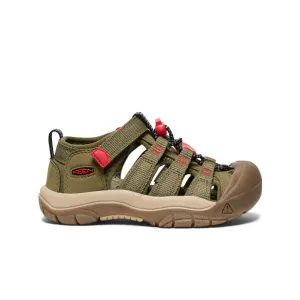 Keen Little Kids' Newport H2  |  Martini Olive/Aura Orange