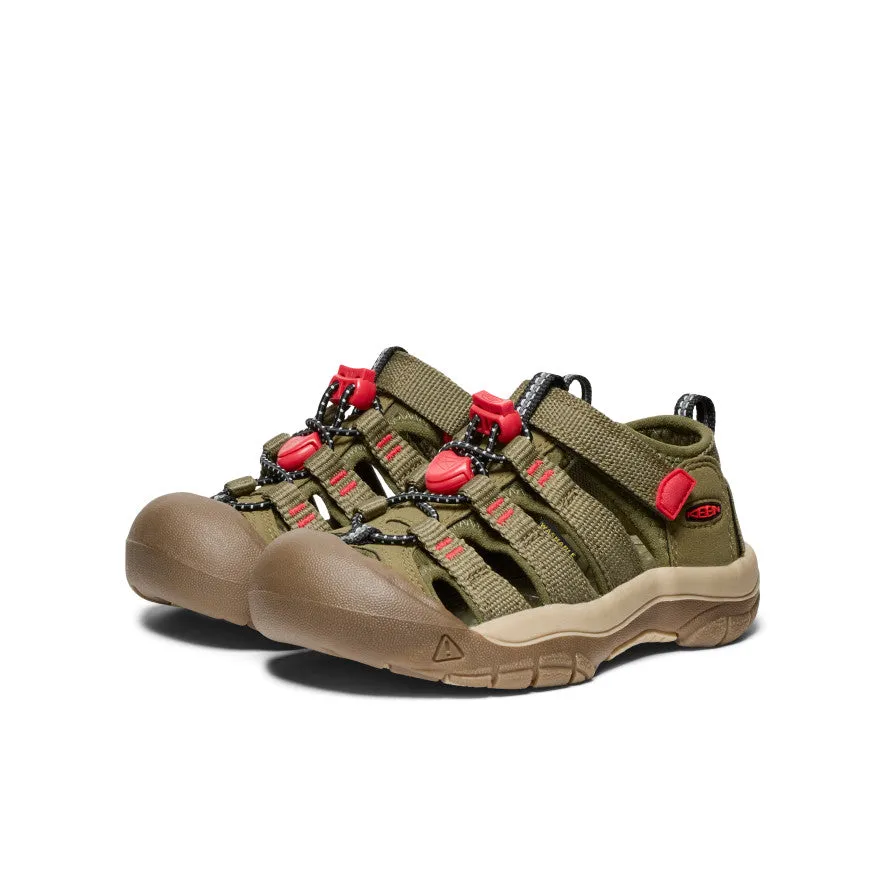 Keen Little Kids' Newport H2  |  Martini Olive/Aura Orange
