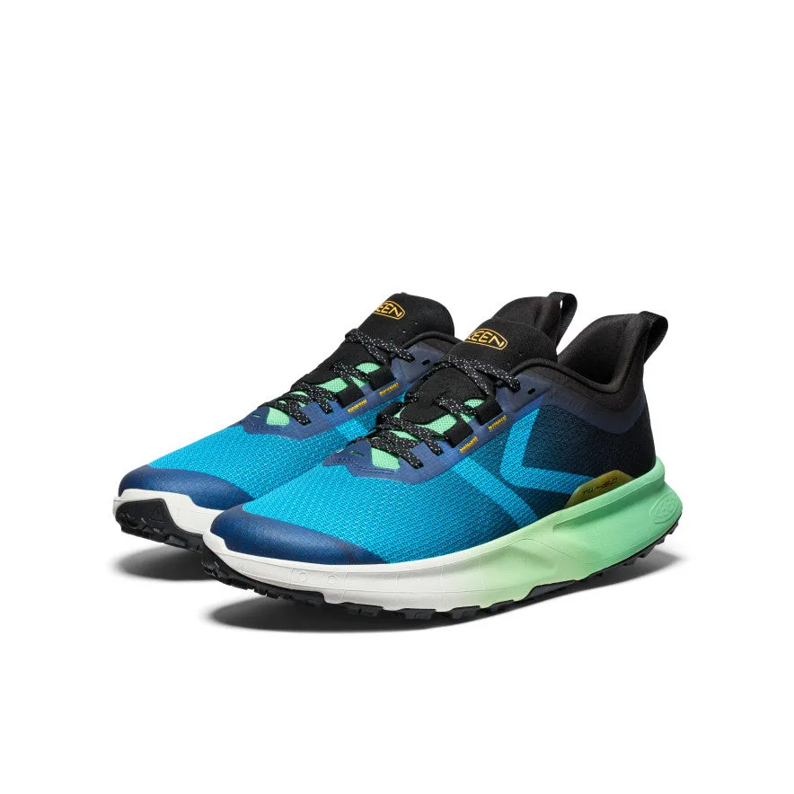 Keen Men's 450 Dirt Hiking Shoe  |  Blue Danube/Absinthe Green
