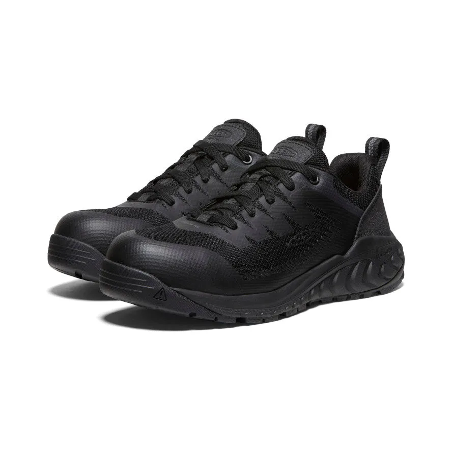 Keen Men's Arvada ESD Work Sneaker (Carbon Toe)  |  Black/Black
