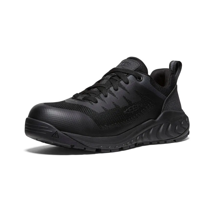 Keen Men's Arvada ESD Work Sneaker (Carbon Toe)  |  Black/Black