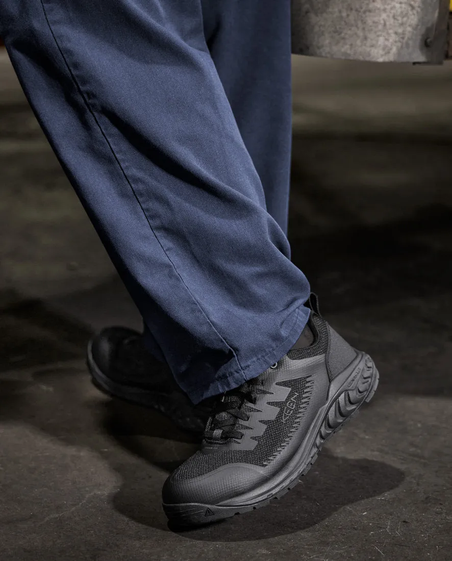 Keen Men's Arvada ESD Work Sneaker (Carbon Toe)  |  Black/Black
