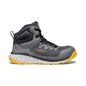 Keen Men's Arvada Mid Work Sneaker (Carbon Toe)  |  Black/Keen Yellow