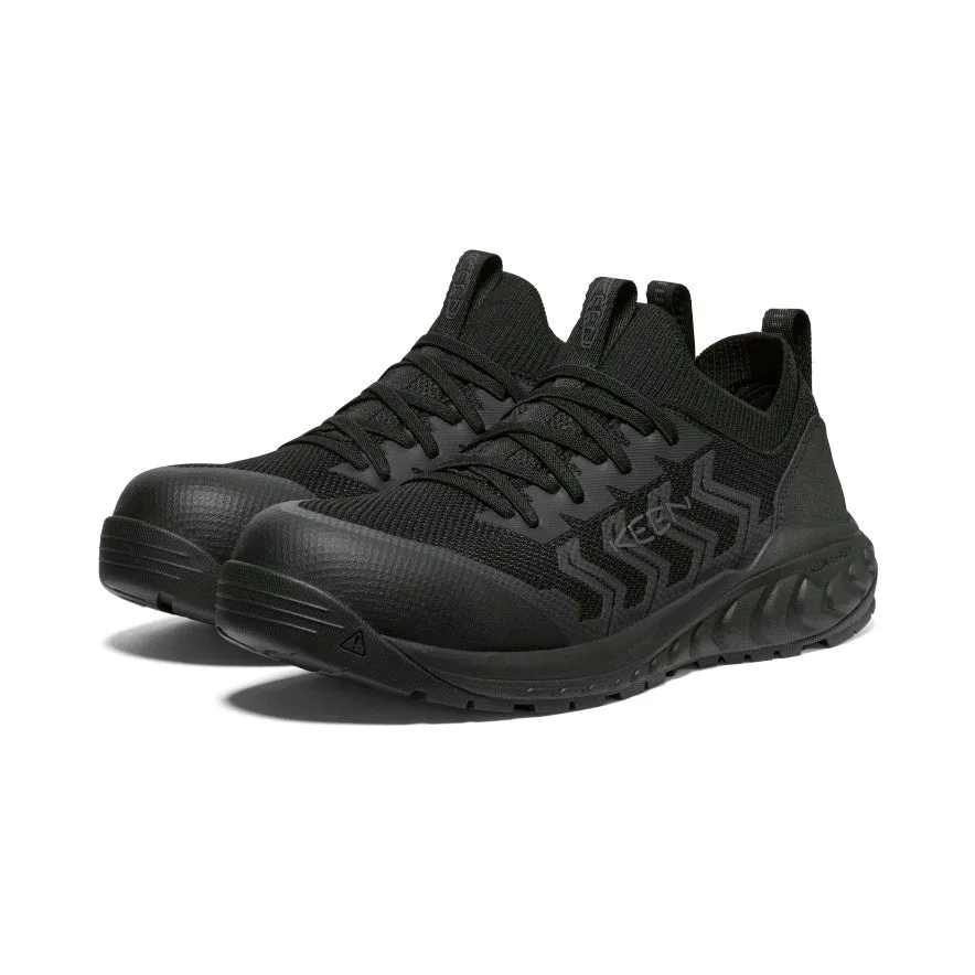 Keen Men's Arvada Shift Work Sneaker (Carbon Toe)  |  Black/Black
