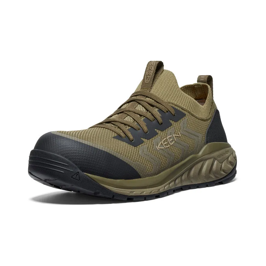 Keen Men's Arvada Shift Work Sneaker (Carbon Toe)  |  Martini Olive/Black