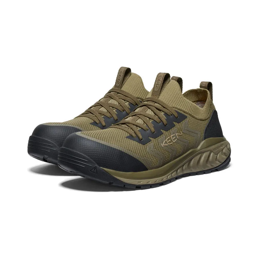 Keen Men's Arvada Shift Work Sneaker (Carbon Toe)  |  Martini Olive/Black