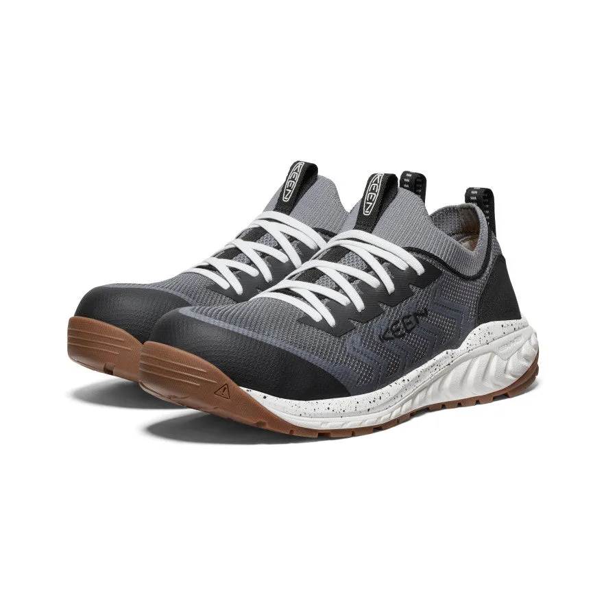 Keen Men's Arvada Shift Work Sneaker (Carbon Toe)  |  Steel Grey/Gum