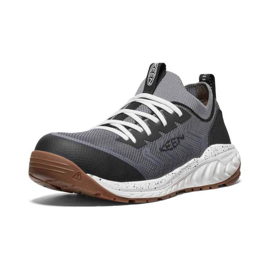 Keen Men's Arvada Shift Work Sneaker (Carbon Toe)  |  Steel Grey/Gum
