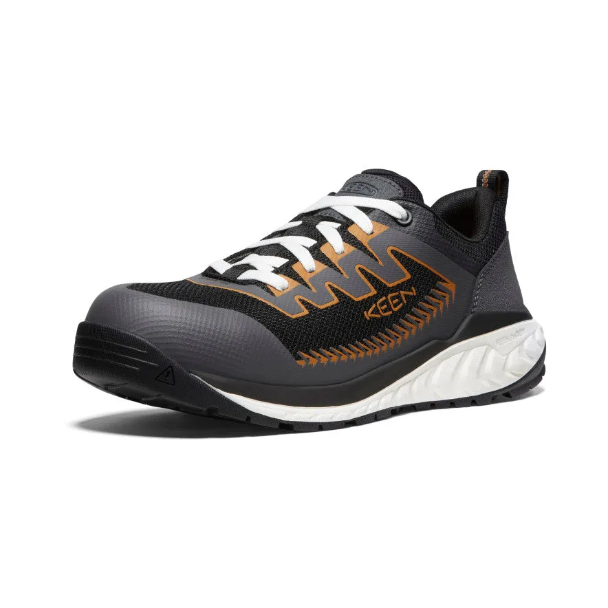 Keen Men's Arvada Work Sneaker (Carbon Toe)  |  Black/Curry