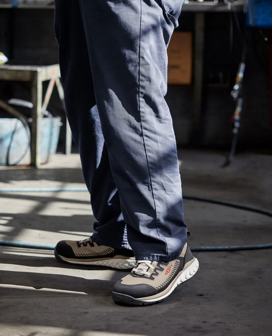 Keen Men's Arvada Work Sneaker (Carbon Toe)  |  Black/Curry