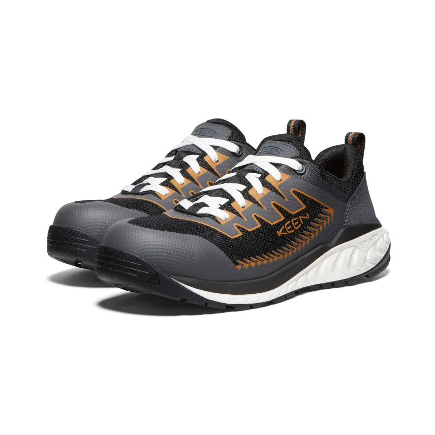 Keen Men's Arvada Work Sneaker (Carbon Toe)  |  Black/Curry