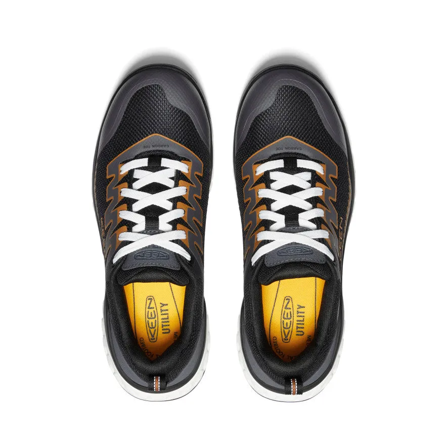 Keen Men's Arvada Work Sneaker (Carbon Toe)  |  Black/Curry