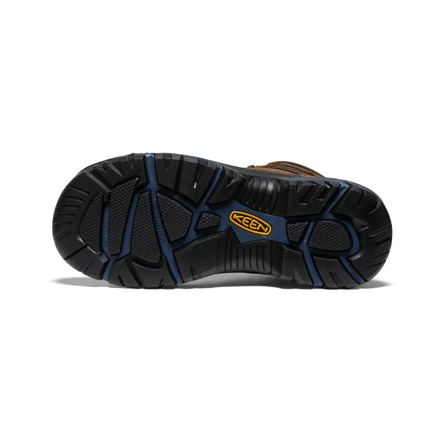 Keen Men's Braddock AL Waterproof Mid (Steel Toe)  |  Bison/Ensign Blue