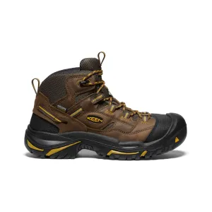 Keen Men's Braddock Waterproof Mid (Steel Toe)  |  Cascade Brown/Tawny Olive