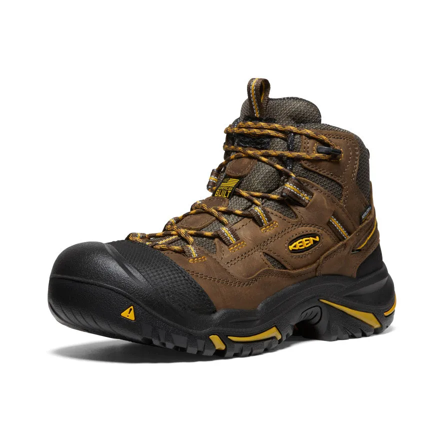 Keen Men's Braddock Waterproof Mid (Steel Toe)  |  Cascade Brown/Tawny Olive