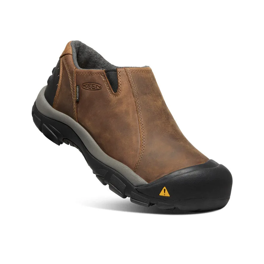 Keen Men's Brixen Waterproof Low  |  Slate Black/Madder Brown