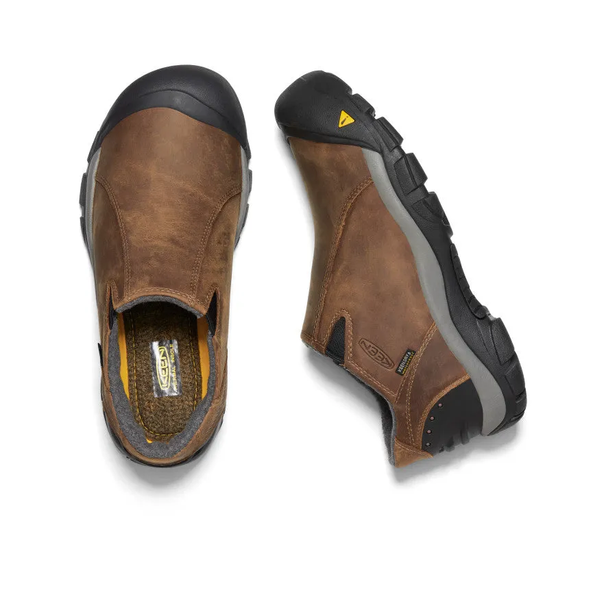 Keen Men's Brixen Waterproof Low  |  Slate Black/Madder Brown