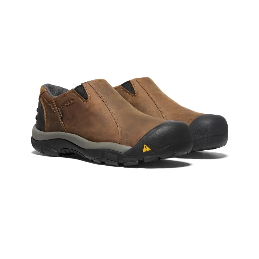 Keen Men's Brixen Waterproof Low  |  Slate Black/Madder Brown