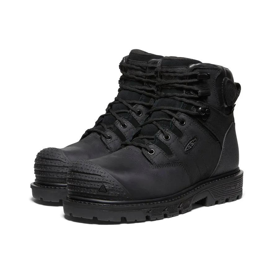 Keen Men's Camden 6" Waterproof Boot (Carbon Toe)  |  Black/Black