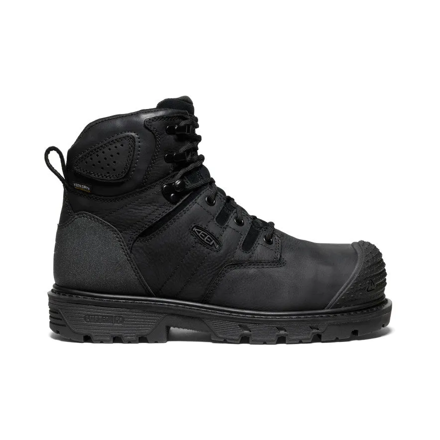Keen Men's Camden 6" Waterproof Boot (Carbon Toe)  |  Black/Black