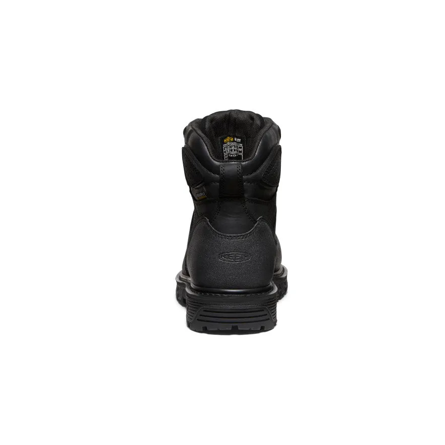 Keen Men's Camden 6" Waterproof Boot (Carbon Toe)  |  Black/Black