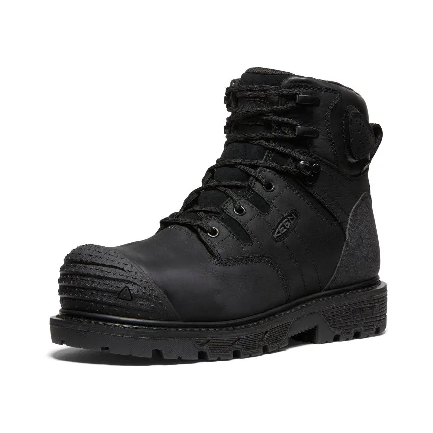 Keen Men's Camden 6" Waterproof Boot (Carbon Toe)  |  Black/Black