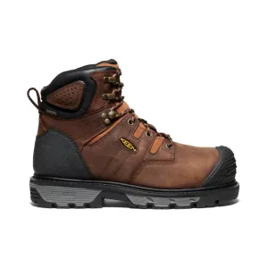 Keen Men's Camden 6" Waterproof Boot (Carbon Toe)  |  Leather Brown/Black