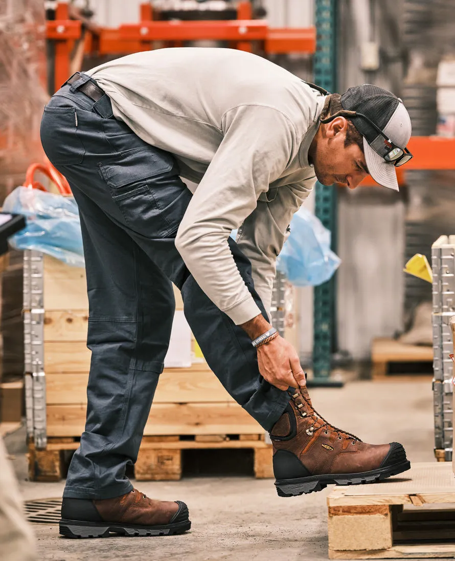 Keen Men's Camden 6" Waterproof Boot INT MET (Carbon Toe)  |  Leather Brown/Black