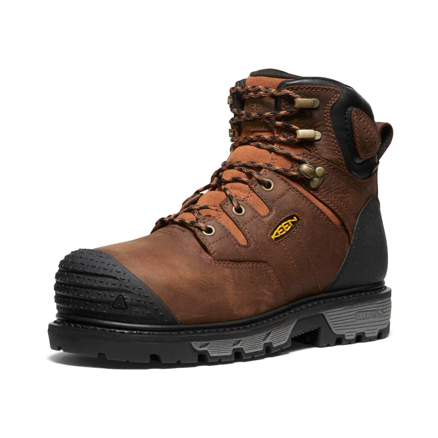 Keen Men's Camden 6" Waterproof Boot INT MET (Carbon Toe)  |  Leather Brown/Black