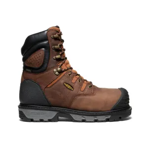 Keen Men's Camden 8" Insulated Waterproof Boot (Carbon Toe)  |  Leather Brown/Black
