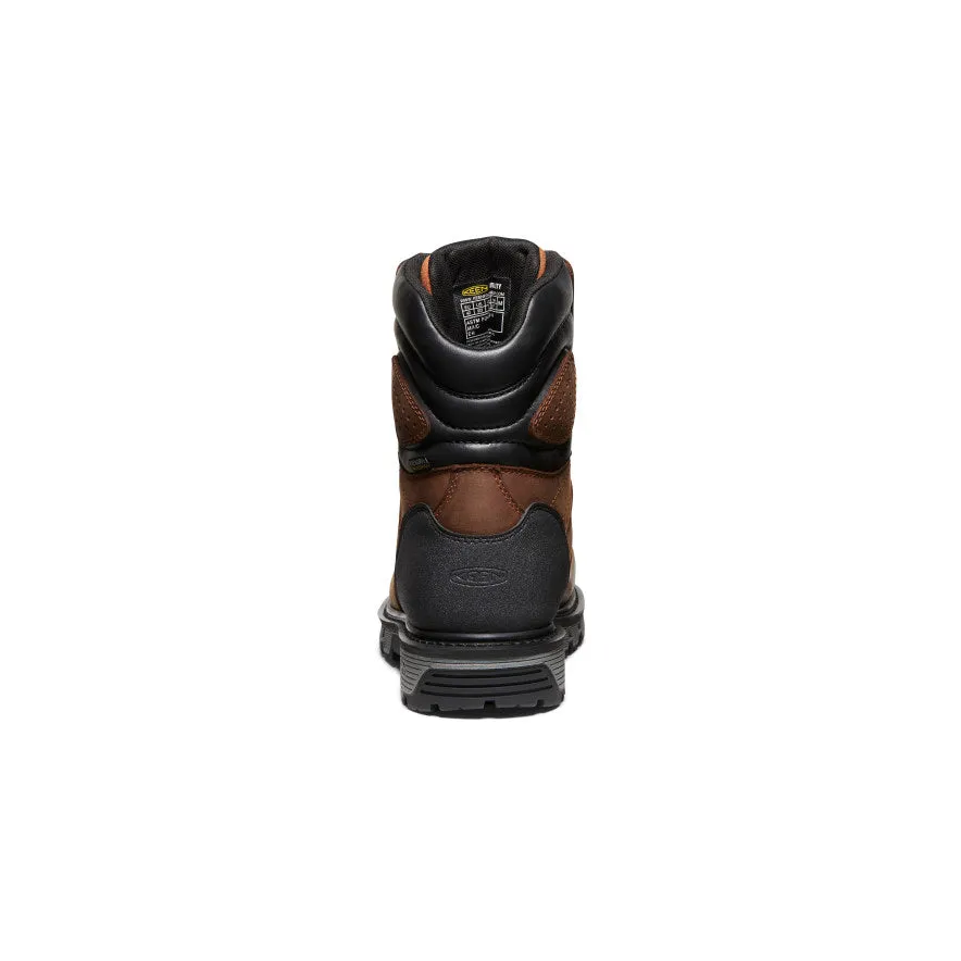 Keen Men's Camden 8" Insulated Waterproof Boot (Carbon Toe)  |  Leather Brown/Black